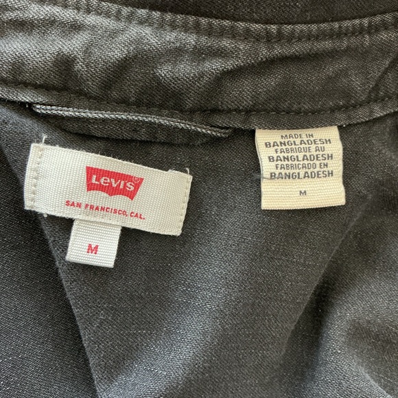 Levi's Charcoal Denim Shirt Dress - Picture 4 of 5